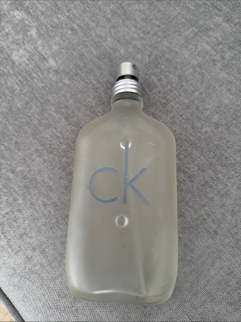 Calvin Klein Frosted CK One Bottle with Silver Spray